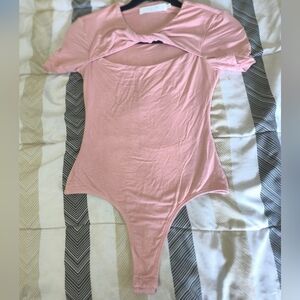 Astr Soft Pink Bodysuit Sz. XS